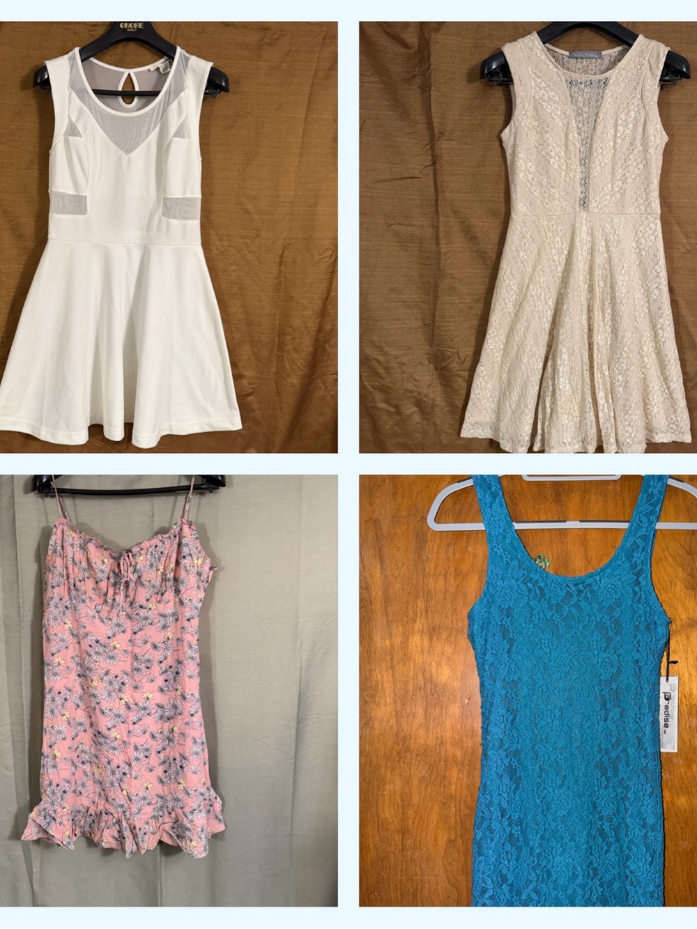 Women's 4 mini  Dresses bundle ( junior’s M )